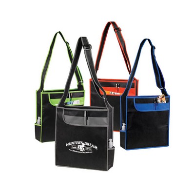 Multi-Pocket Messenger Shoulder Tote