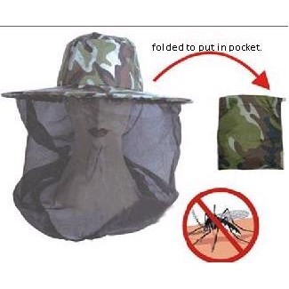 Mosquito Protection Hat w/ Net Veil