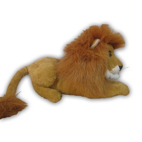 Custom Plush Male Lion Laying Down