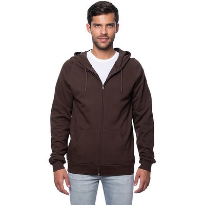 Unisex Organic Cotton Fleece Full-Zip Hooded Jacket