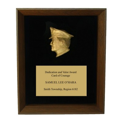 9"x12" Police Officer Shadow Frame Plaque