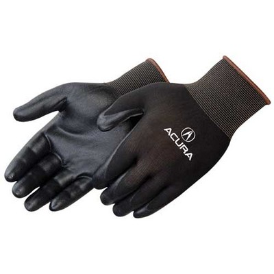 Ultra Thin Black Nitrile Foam Palm Coated Black Knit Gloves