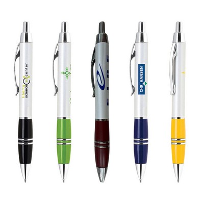 Click Action Aluminum Constructed Ballpoint Pen Wi