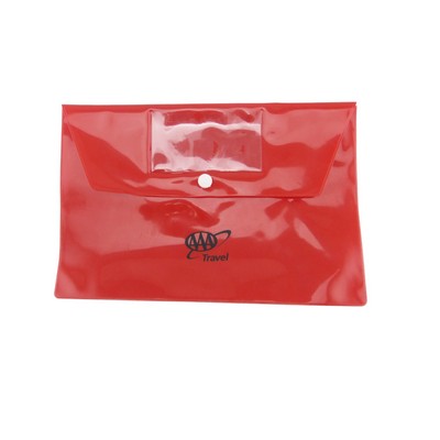 PVC Document Holder - Red