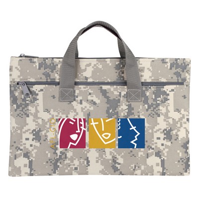 Digital Camouflage Document Bag