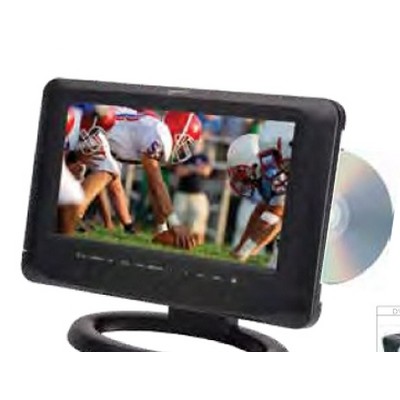 9" Portable Rechargeable LCD TV/ DVD Player with USB & SD Inputs