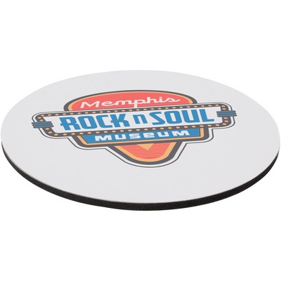 8" Rd 1/8" Thick Full Color Soft Mouse Pad