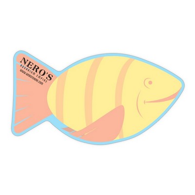 Mini Memo Board Shape - 8.5x4.625 Laminated - FISH - 14 pt.