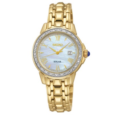 Seiko Women's Solar Sport Gold-Tone Stainless Steel Watch