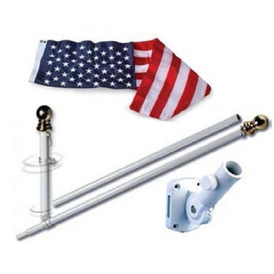 7' Spinning 2 Pc. Pole Set w/3'x5' Flag