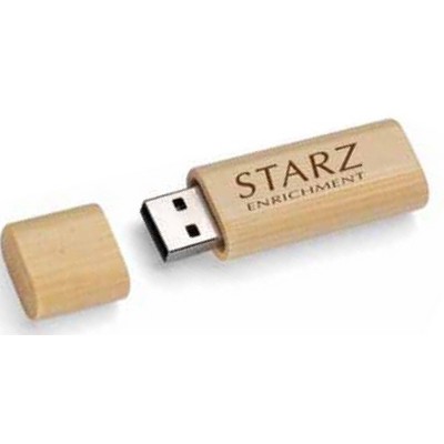 3.0 Bamboo USB Flash Drive w/Key Chain (64 GB)