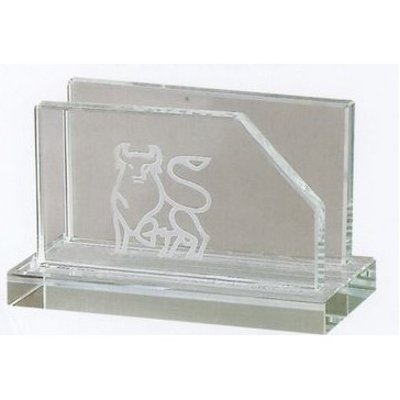 Jade Glass Business Card Holder