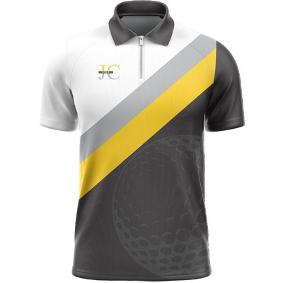 Fully Sublimated Men's Adult polo shirt