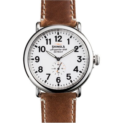 Shinola The Runwell Leather Strap Watch