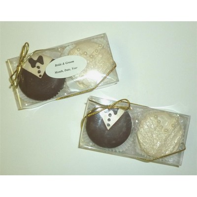 Bride & Groom Fancy Cookie 2 Pack