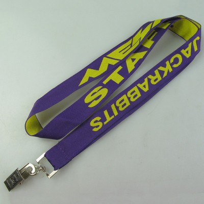 3/4" Polyester Custom Woven Lanyard