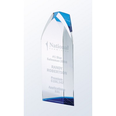 Crystal Virtue Tower Award, Medium (3"x9"H)