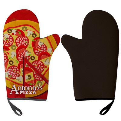 Left Handed BBQ Mitt- Rubber Insulation-Full Color