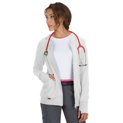 koi - Lite - Women's 3-Pocket 2-Way Zipper Clarity Jacket