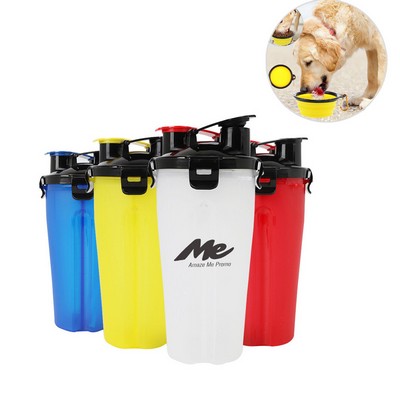 2-in-1 Pet Water Food Bottle