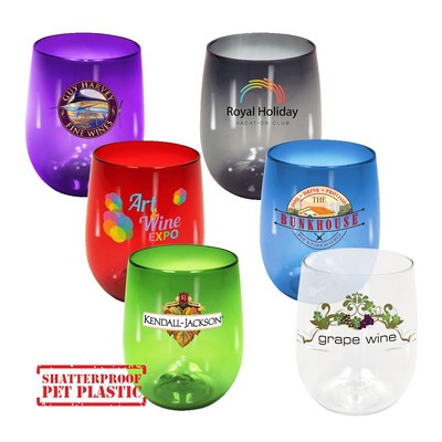 12 Oz. Stemless Wine Glass (Full Color Digital)