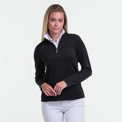 Fairway & Greene Women's "Wells" Quarter Zip Pullover Shirt