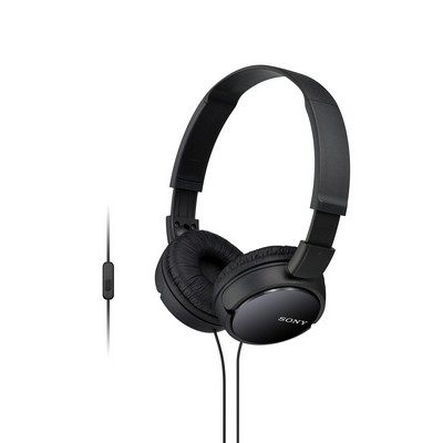 Sony ZX Series Black Wired Headphones w/Mic