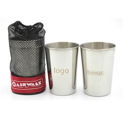 High Quality Stainless Steel Drinking Cup Set Including 4 Cups