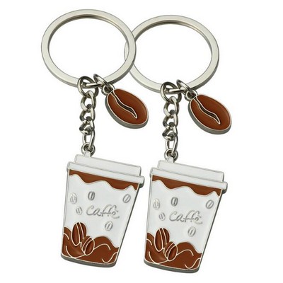 Coffee Cup Shaped Key Chain