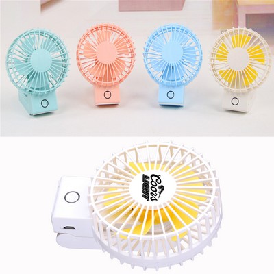 Handheld Rechargeable Fan w/Grip (Shorter Prod Time)