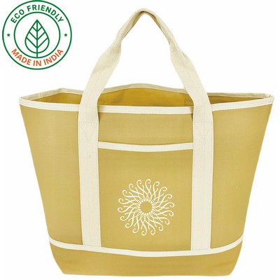 Coastal Tote Bag Eco Friendly Canvas Natural Beige