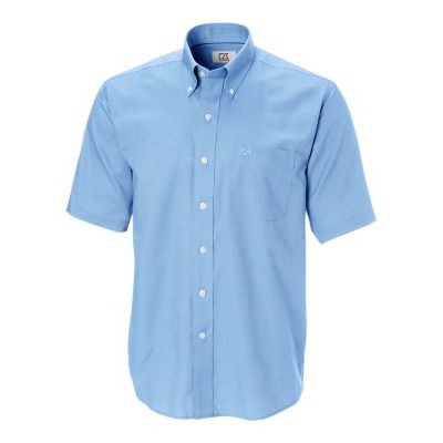 Cutter & Buck Epic Easy Care Nailshead Mens Short Sleeve Dress Shirt