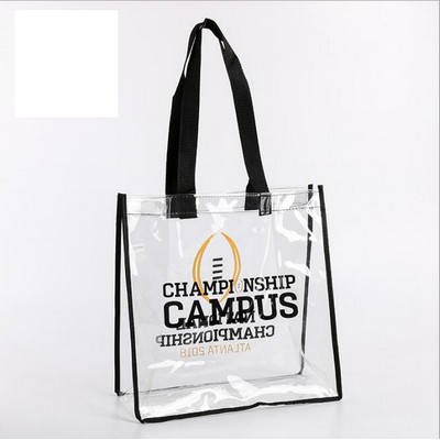 Clear Vinyl Stadium Compliant Tote Bag