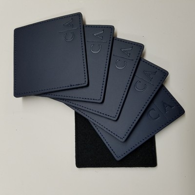 4" Square Leather Coasters