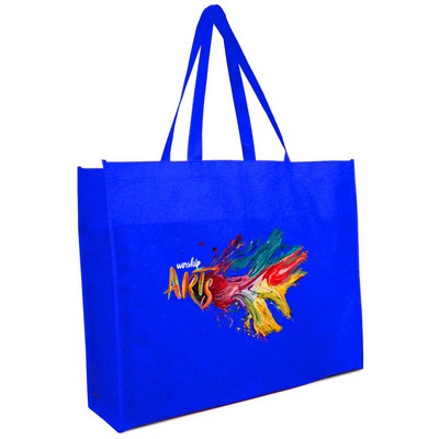 Non Woven Jumbo Shopper Bag - Full Color Transfer (20"x16"x6")