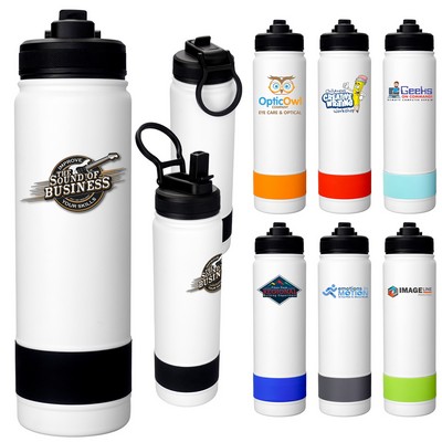 Colorful Pop Up 24 oz. Banded Bottle