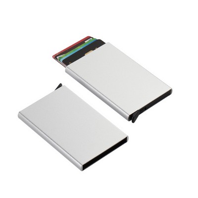 Pop-up AL-Alloy Card Case Card Holder RFID