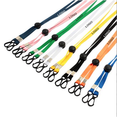 Adjustable Length Nylon Mask Lanyard