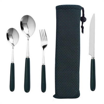 6-Piece Ceramic Stainless Steel Cutlery Set