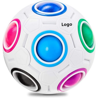 Magic Rainbow Puzzle Ball Speed Cube Ball Fun Stress Reliever