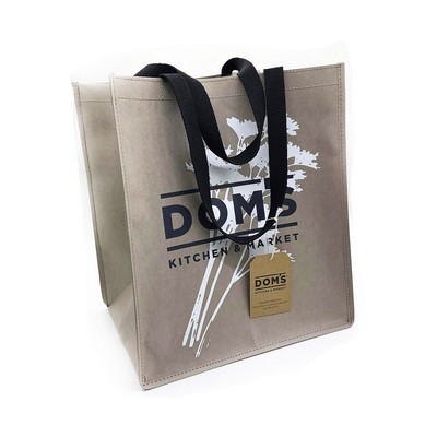 Washable Kraft paper Bags with 21" web handles