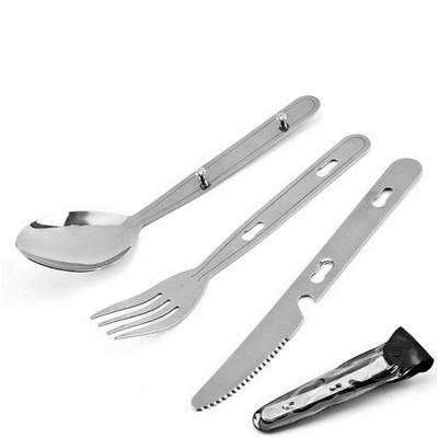 Stainless Steel Spoon Knife & Fork Utensil Set