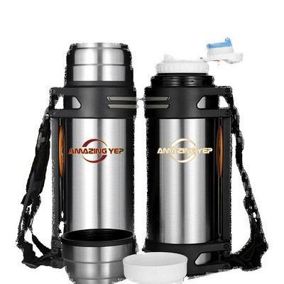 High-Capacity Double Wall Stainless Steel Water Bottle 68oz.