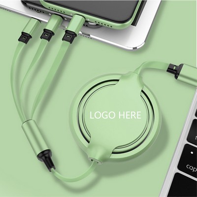 Retractable 3-IN-1 Light UP Charging Cable