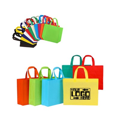 Non-Woven Shopping Tote Bag - Small Size 10" H x 13.75" W x 4" D