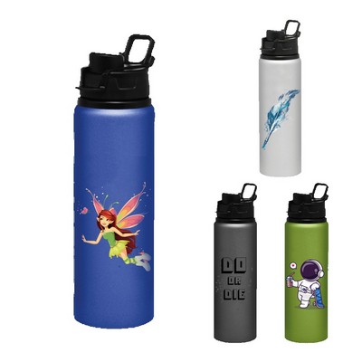 Sports Bottle with Snap Lid - Aluminum 25 oz