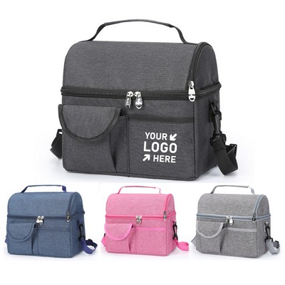 Dual Compartment Lunch Bag