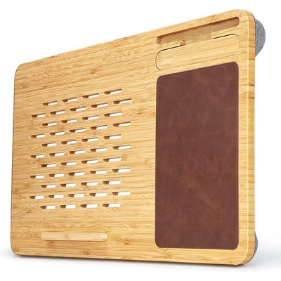 Bamboo Laptop Desk with Mouse Pad