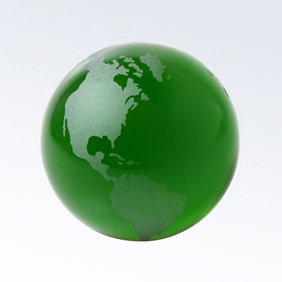 Green Globe-Flat Bottom