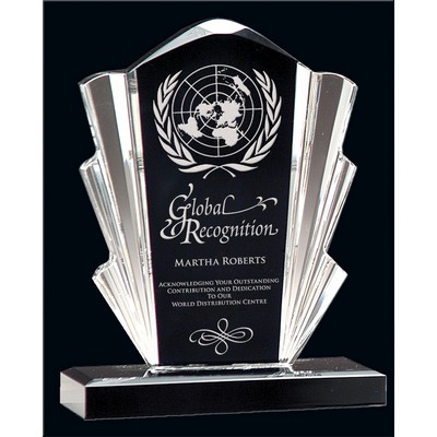 Black & Clear Flair, Award Trophy, 8